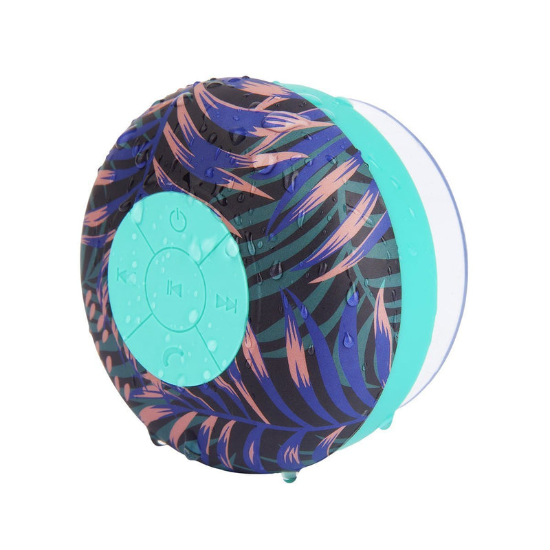 Shower Bluetooth Speaker in Electric Bloom Navy Blue