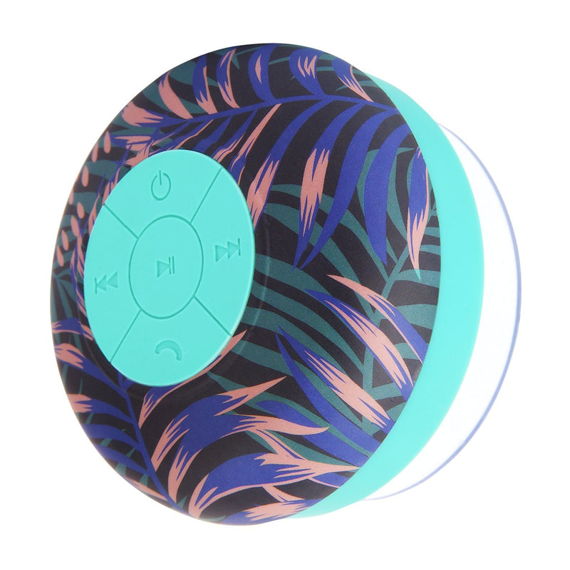 Shower Bluetooth Speaker in Electric Bloom Navy Blue