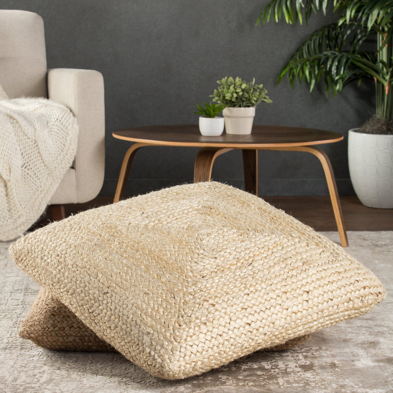 Natia Ivory Floor Cushion