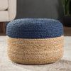 Saba Oliana Blue & Beige Pouf 3