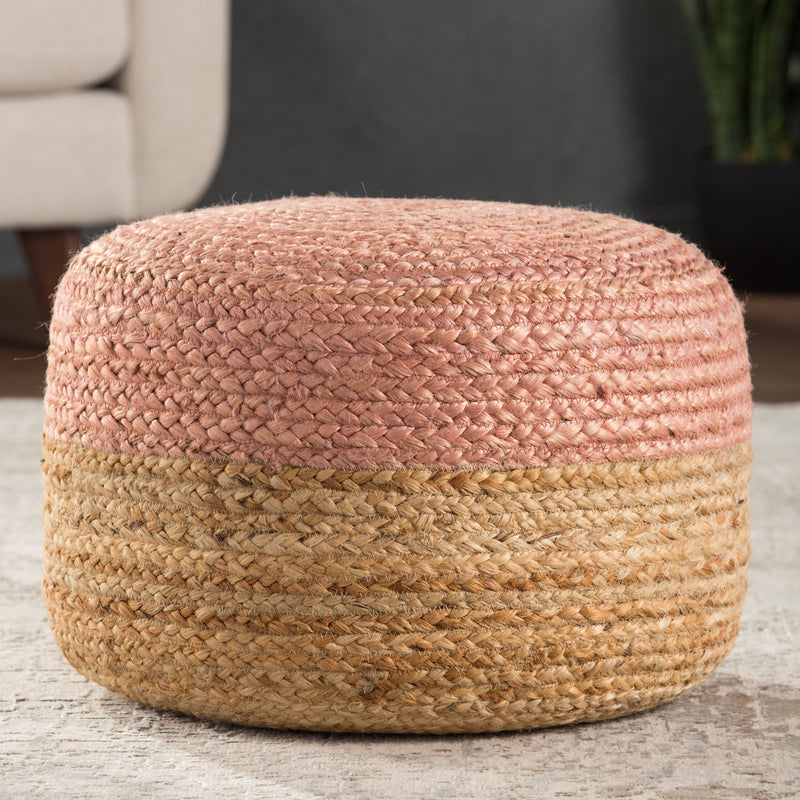 Saba Oliana Light Pink & Beige Pouf 2