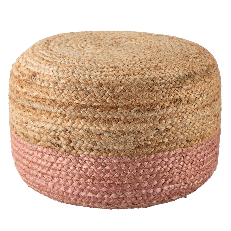 Saba Oliana Light Pink & Beige Pouf 1