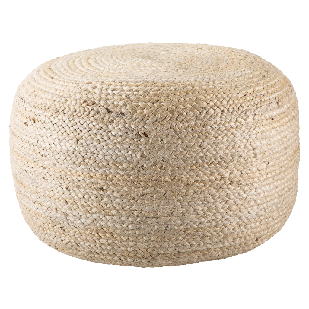 Saba Mesa White Pouf 1