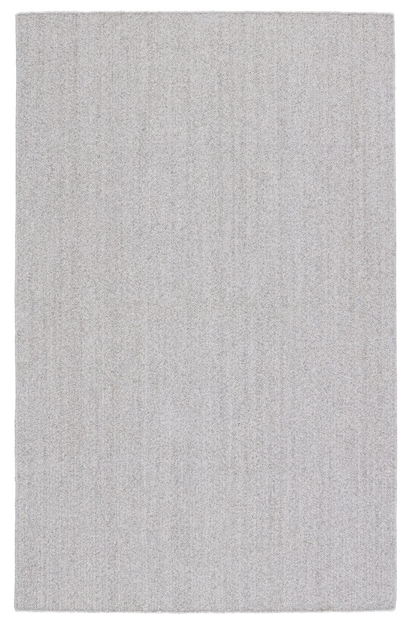 Maracay Indoor/Outdoor Solid Light Grey & White Rug