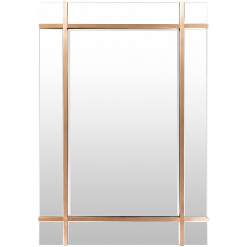 Sadler SAE-001 Rectangular Mirror in Gold by Surya