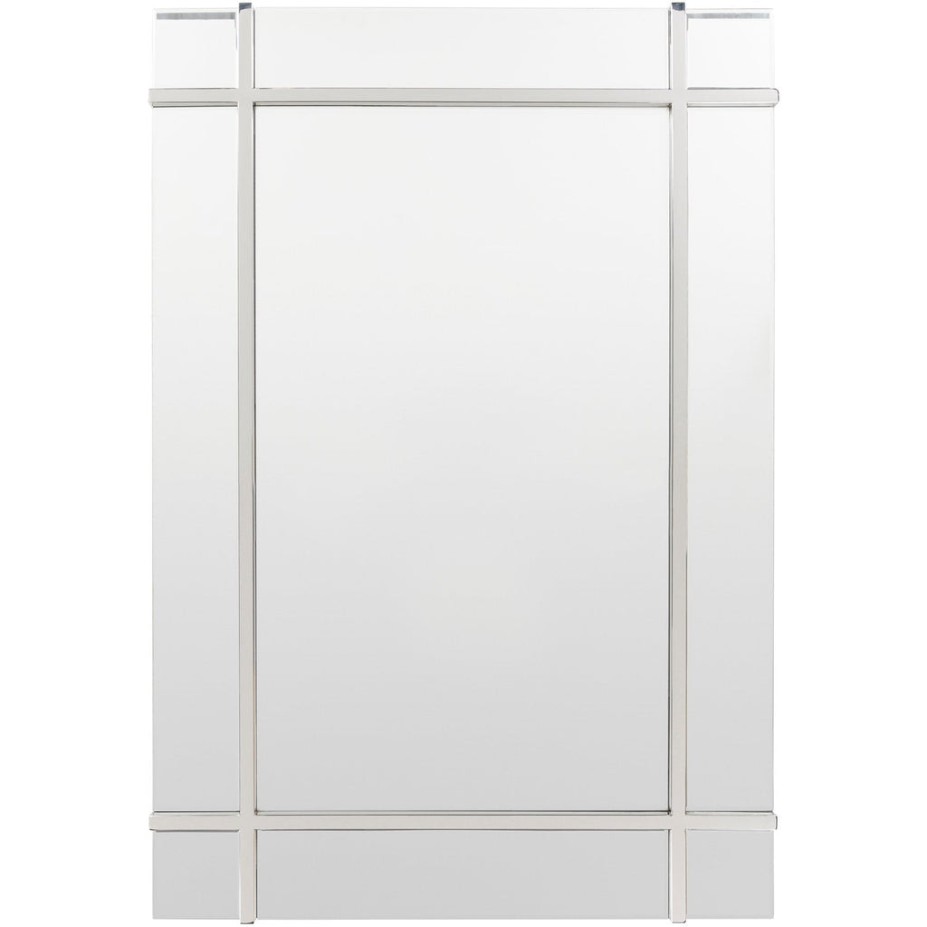 Sadler SAE-003 Rectangular Mirror in Silver by Surya