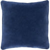 Safflower SAFF-7193 Velvet Pillow in Navy by Surya