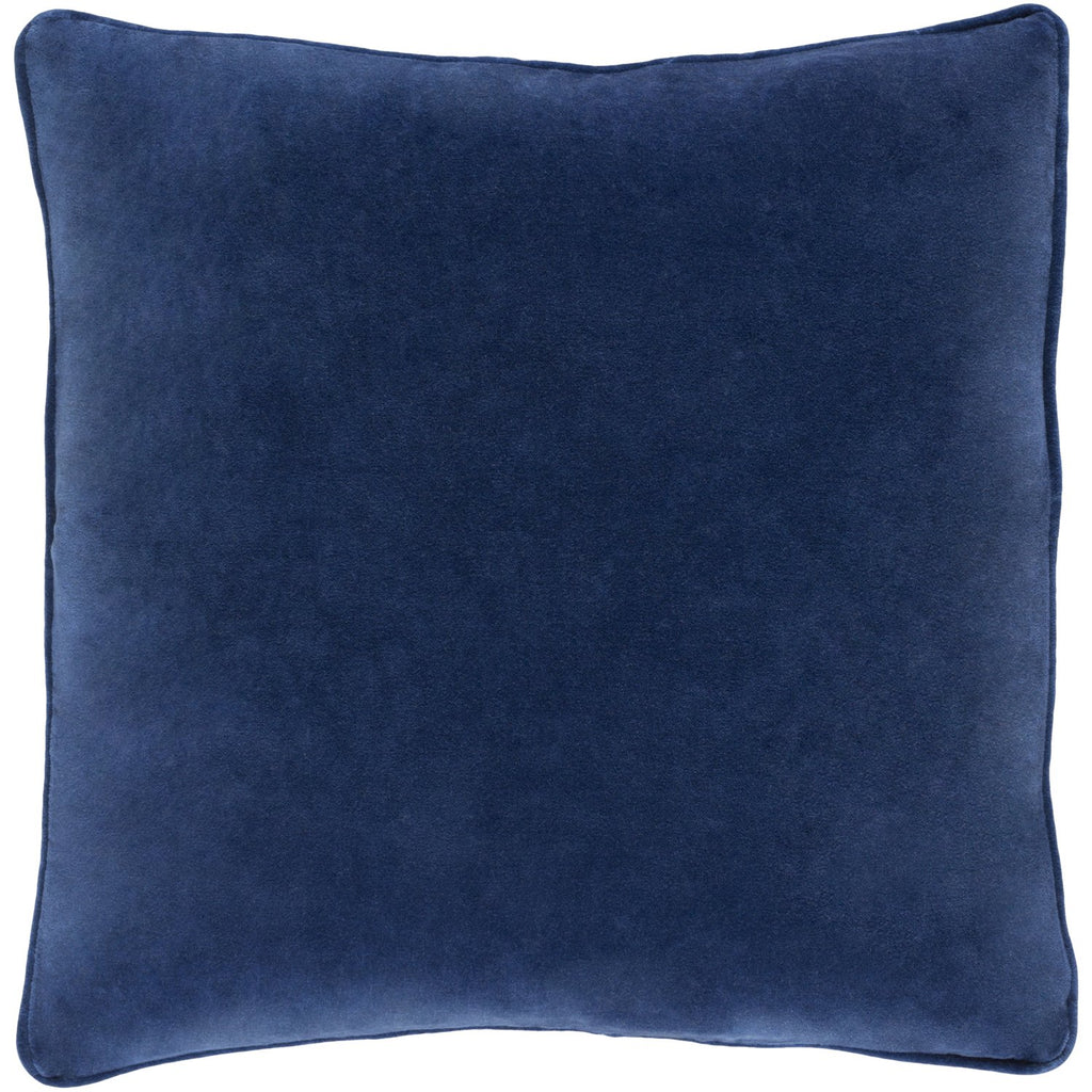 Safflower SAFF-7193 Velvet Pillow in Navy by Surya