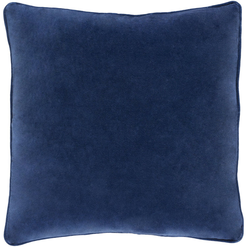 Safflower SAFF-7193 Velvet Pillow in Navy by Surya