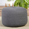 Saba Solar Santa Rosa Indoor/Outdoor Dark Gray Pouf 3