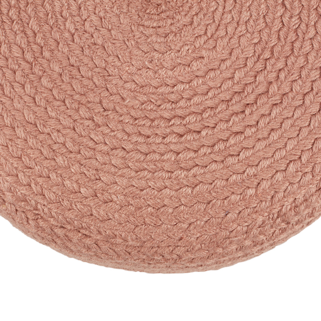 Saba Solar Santa Rosa Indoor/Outdoor Blush Pouf 2