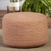 Saba Solar Santa Rosa Indoor/Outdoor Blush Pouf 3