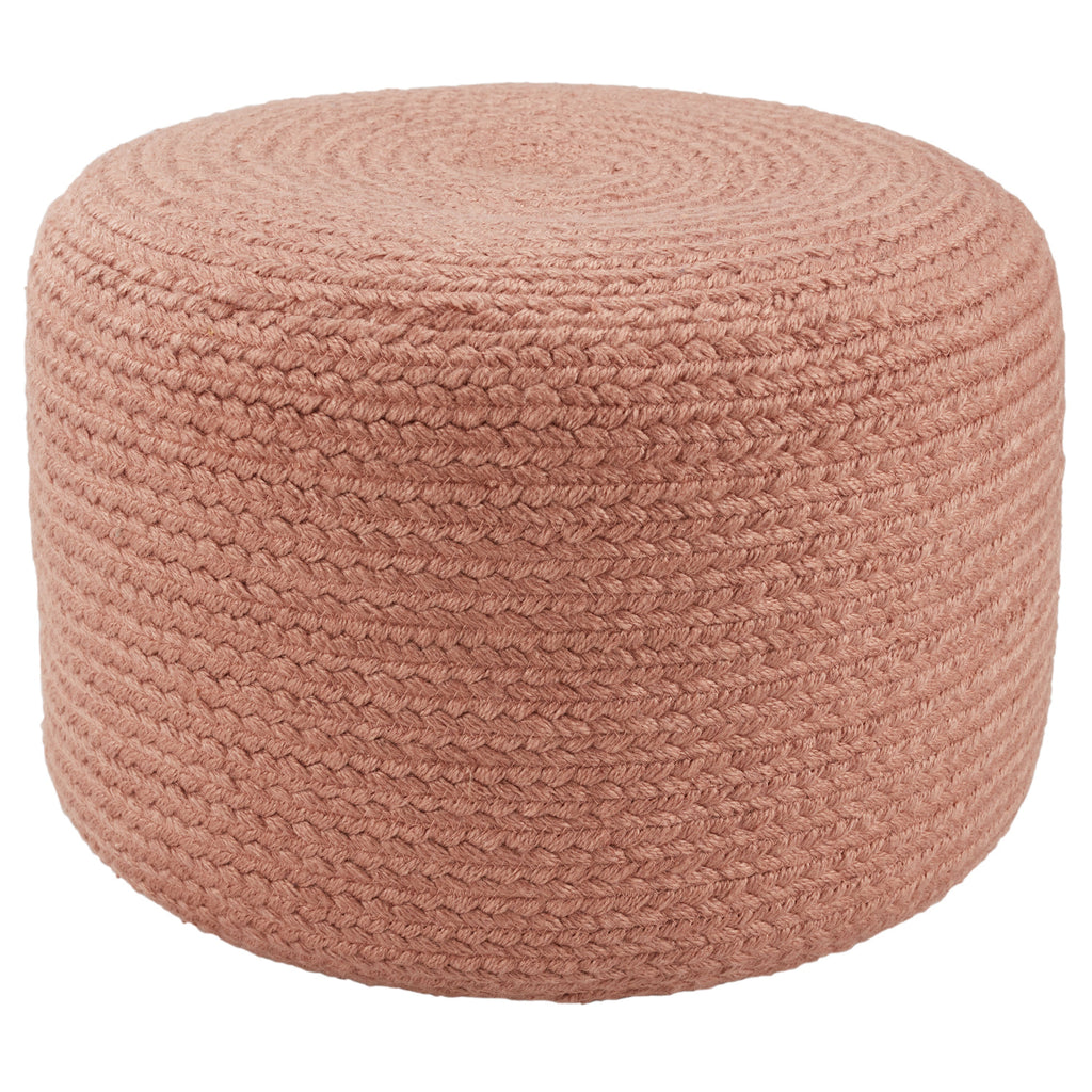 Saba Solar Santa Rosa Indoor/Outdoor Blush Pouf 1