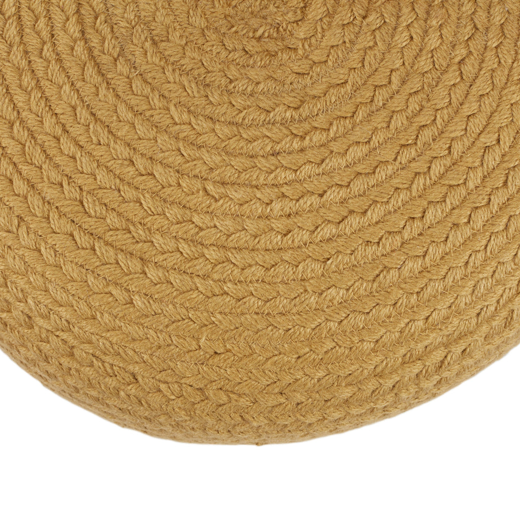 Saba Solar Santa Rosa Indoor/Outdoor Gold Pouf 2