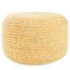 Saba Solar Grayton Indoor/Outdoor Heather Yellow Pouf 1