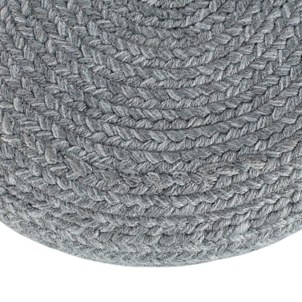 Saba Solar Grayton Indoor/Outdoor Heather Blue Pouf 2