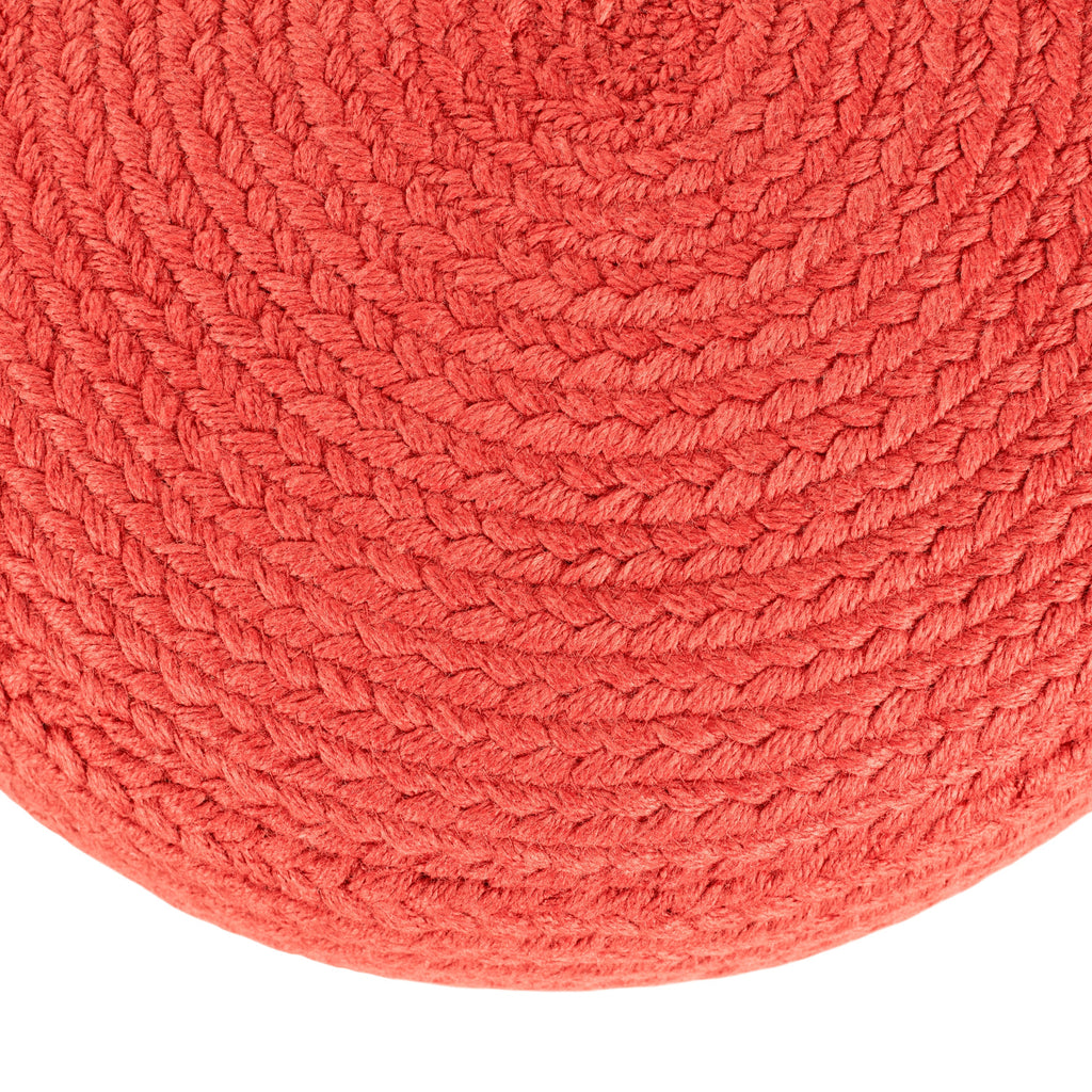 Saba Solar Santa Rosa Indoor/Outdoor Red Pouf 2