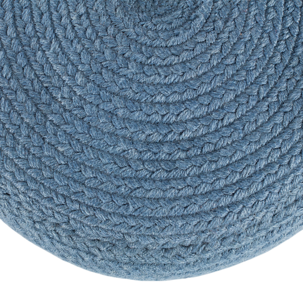 Saba Solar Santa Rosa Indoor/Outdoor Blue Pouf 2