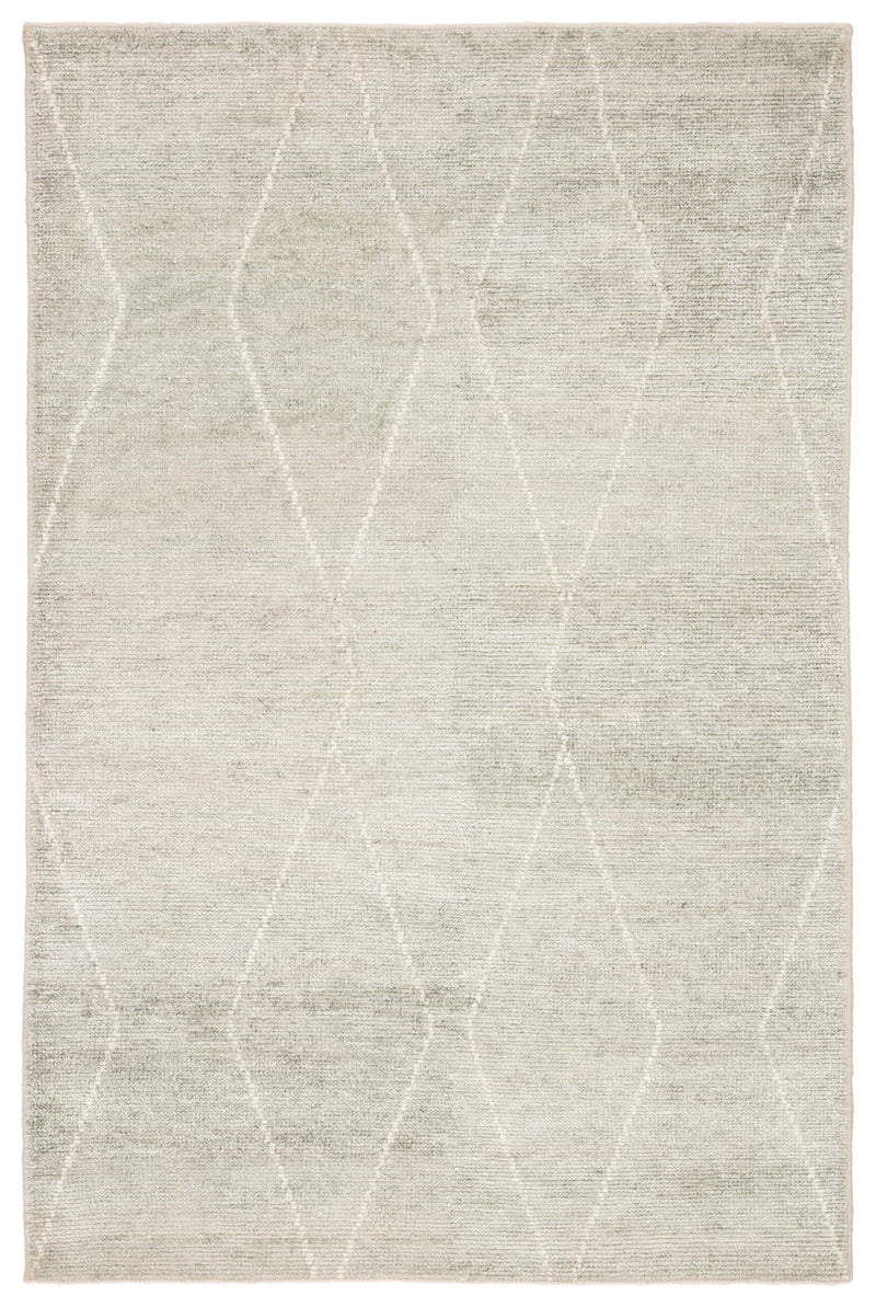 Ozog Geometric Rug in Foggy Dew & Mineral Gray design by Jaipur Living