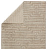 Alloy Handmade Striped Light Taupe & White Rug by Jaipur Living