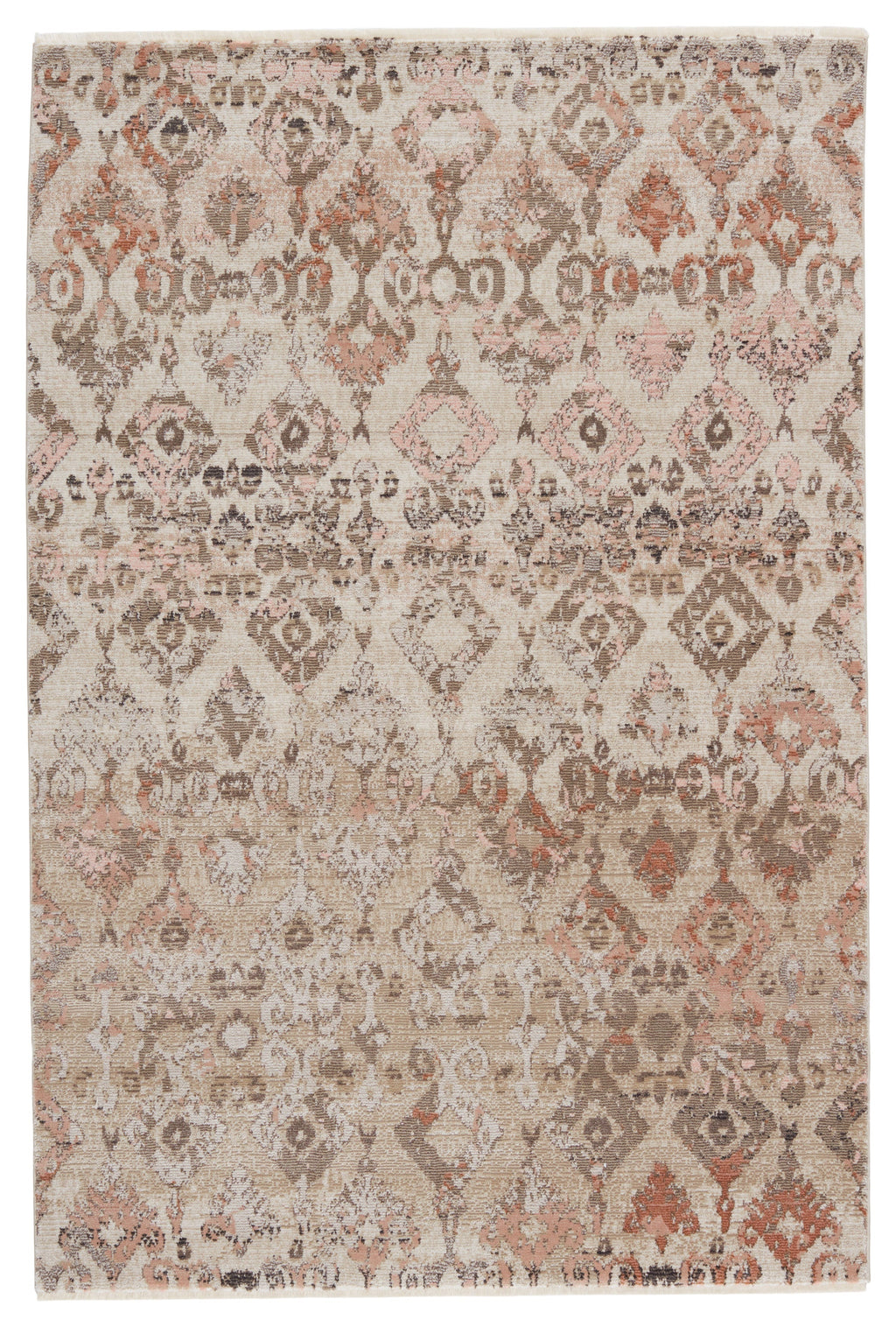 Sanaa Asani Tan & Light Pink Rug by Nikki Chu 1