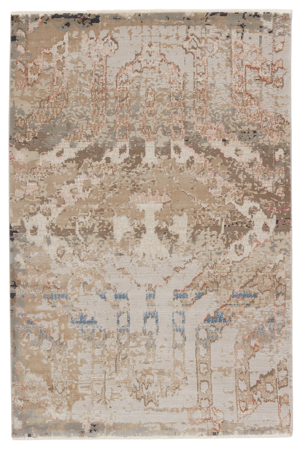 Sanaa Yarden Tan & Gray Rug by Nikki Chu 1