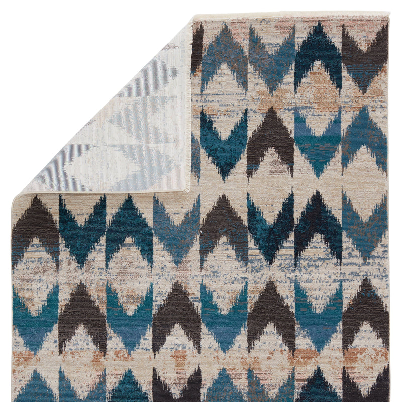 Sanaa Zevi Blue & Beige Rug by Nikki Chu 3