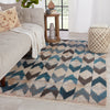 Sanaa Zevi Blue & Beige Rug by Nikki Chu 5