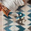 Sanaa Zevi Blue & Beige Rug by Nikki Chu 9