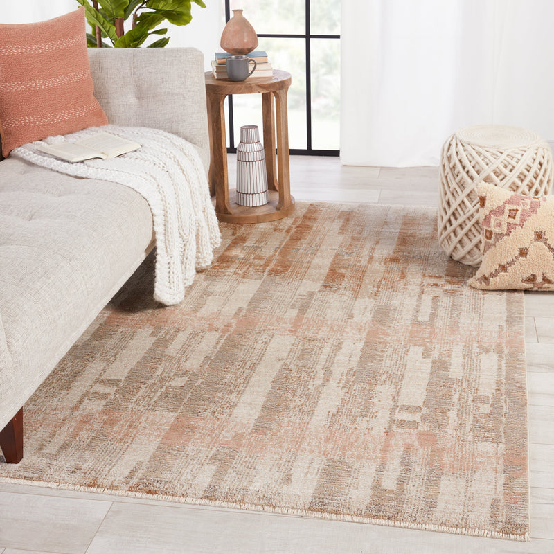 Sanaa Jina Taupe & Light Pink Rug by Nikki Chu 5