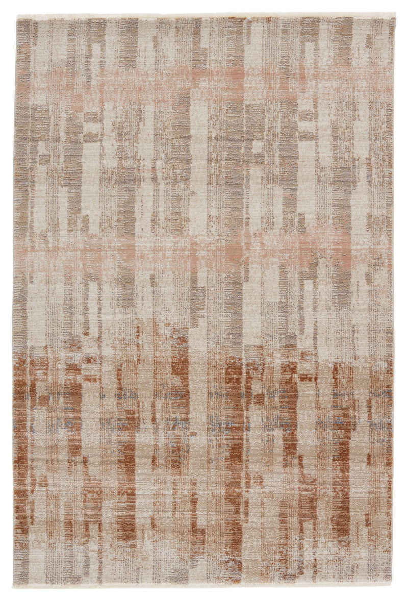 Sanaa Jina Taupe & Light Pink Rug by Nikki Chu 1