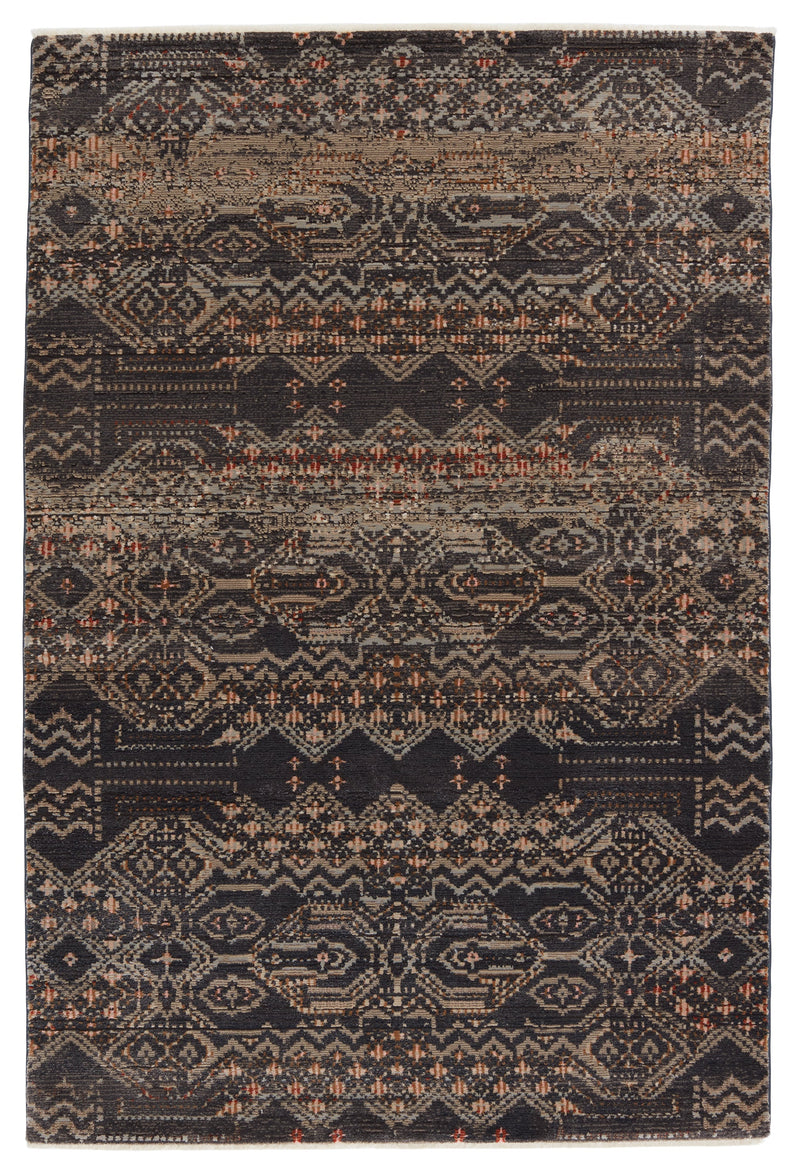 Sanaa Tamari Black & Light Pink Rug by Nikki Chu 1