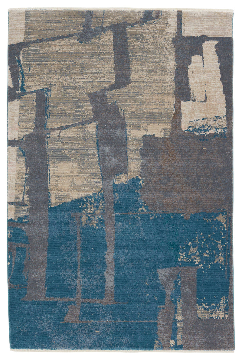 Sanaa Lehana Blue & Gray Rug by Nikki Chu 1