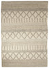 Sandhurst Handmade Geometric Gray & White Area Rug