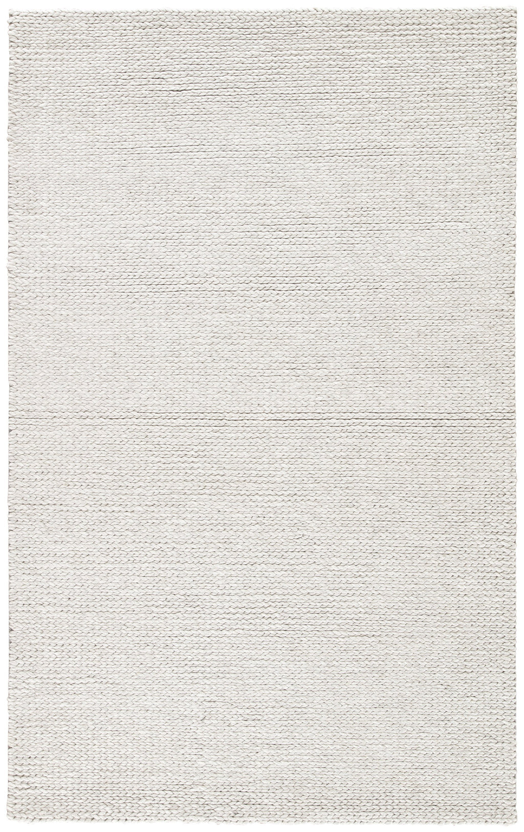 Braiden Handmade Solid Light Gray Area Rug