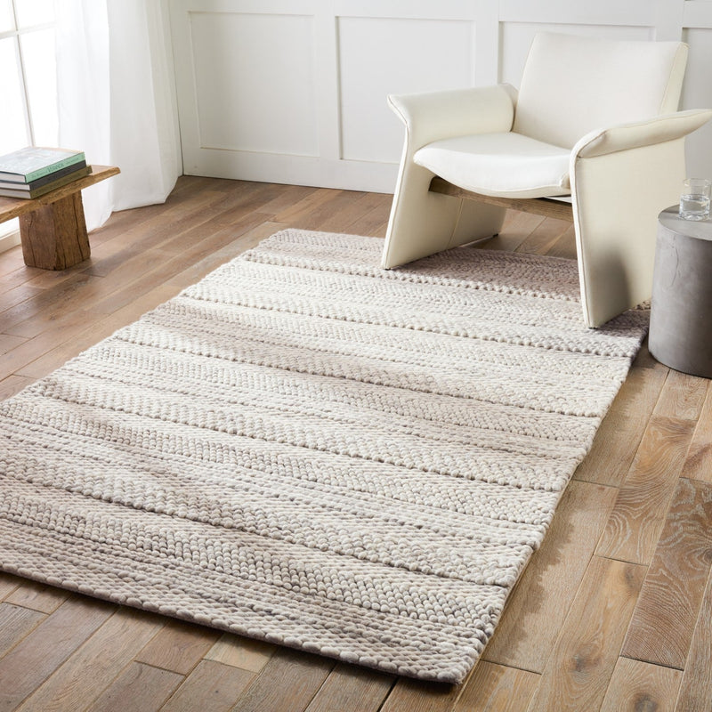 Scandinavia Dula Handwoven Lagom Ivory & Light Gray Rug 5