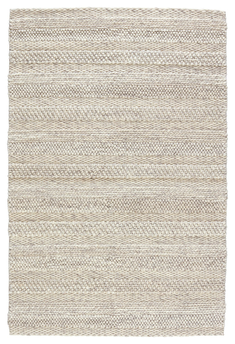 Scandinavia Dula Handwoven Lagom Ivory & Light Gray Rug 1