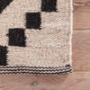 Croix Handmade Geometric Black & White Area Rug