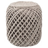 Anneli Gray Textured Cylinder Pouf