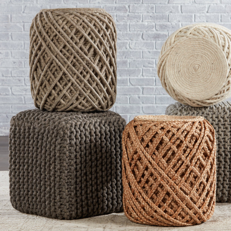 Scandinavia Pouf Nata Gray Pouf 3