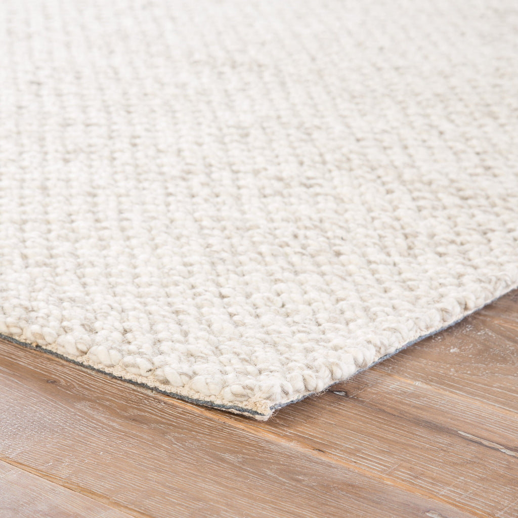 Karlstadt Solid Rug in Whisper White & Simply Taupe design by Jaipur Living