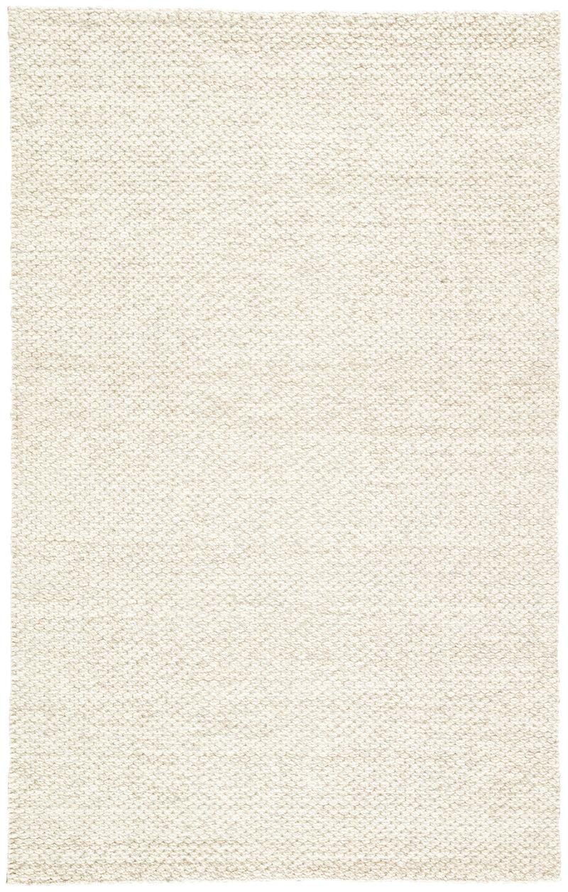 Karlstadt Solid Rug in Whisper White & Simply Taupe design by Jaipur Living