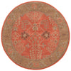 Chambery Handmade Floral Orange & Brown Area Rug