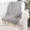 Cannon Blue & Cream Chevron Throw