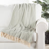 Cannon Light Blue & Cream Chevron Throw