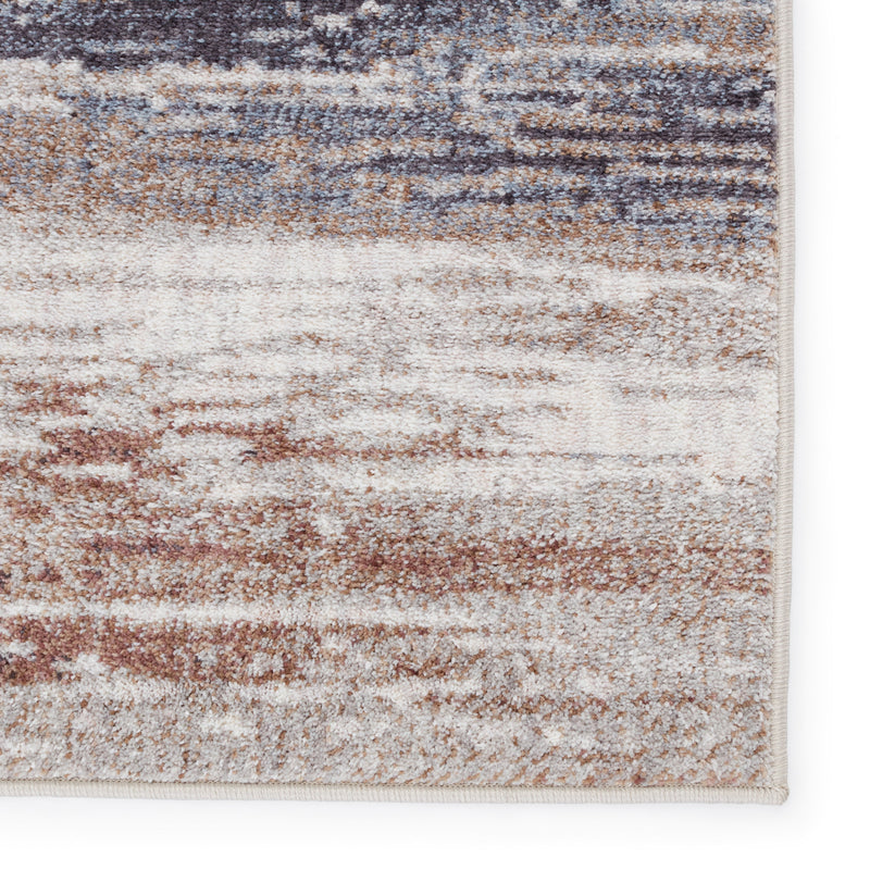 Seismic Oberon Light Gray & Brown Rug 4