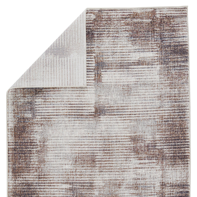 Seismic Sixton Light Gray & Brown Rug 3