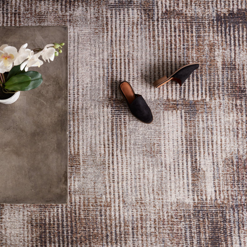 Seismic Sixton Light Gray & Brown Rug 8