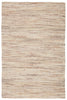 Cirra Natural Solid Ivory/ Terra Cotta Rug