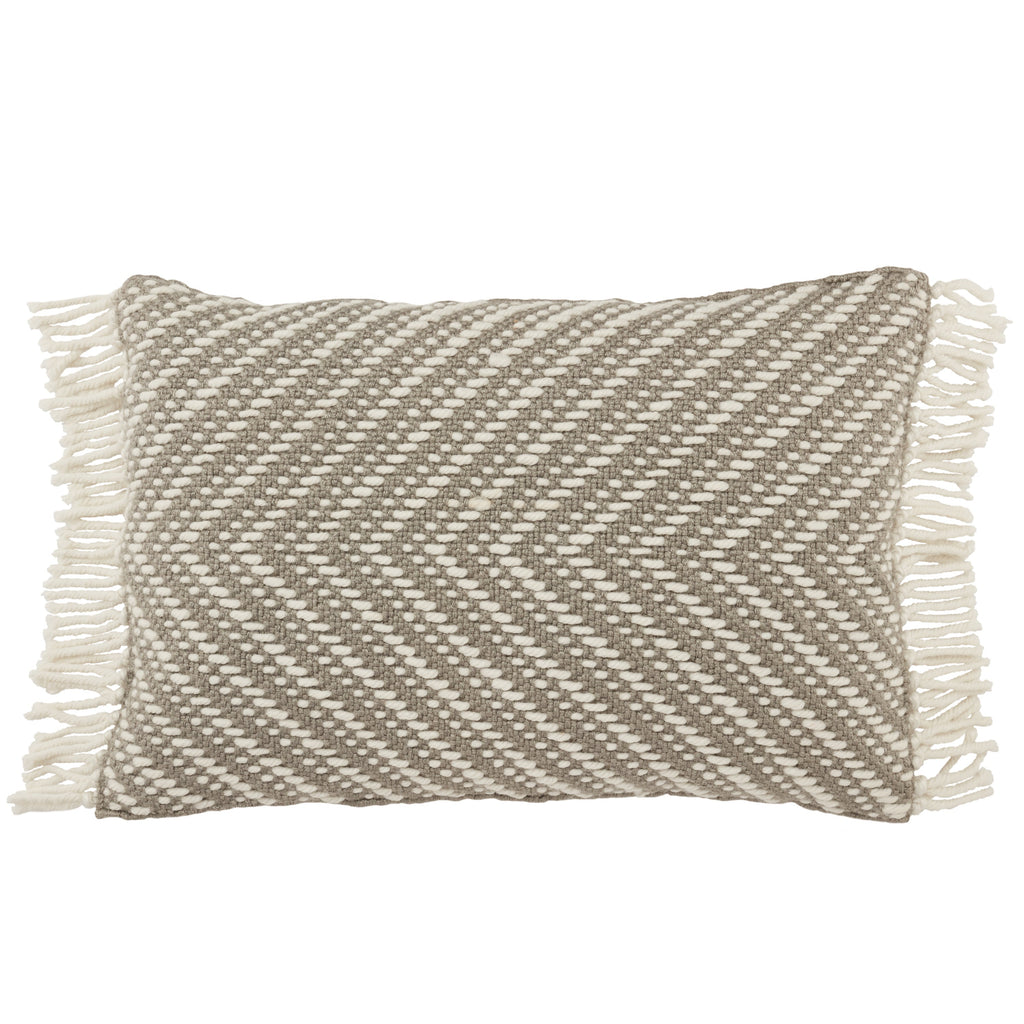 Settia Odessa Indoor/Outdoor Gray & Ivory Pillow 1